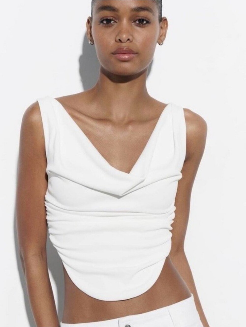 Zara Drapped Crop Top